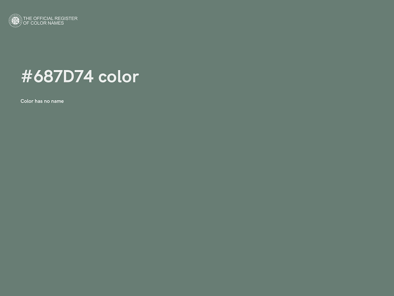 #687D74 color image