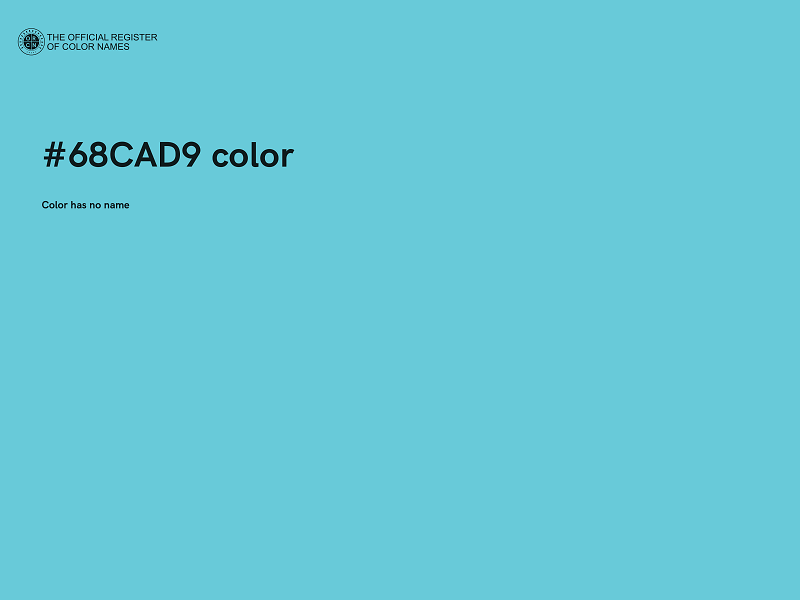 #68CAD9 color image