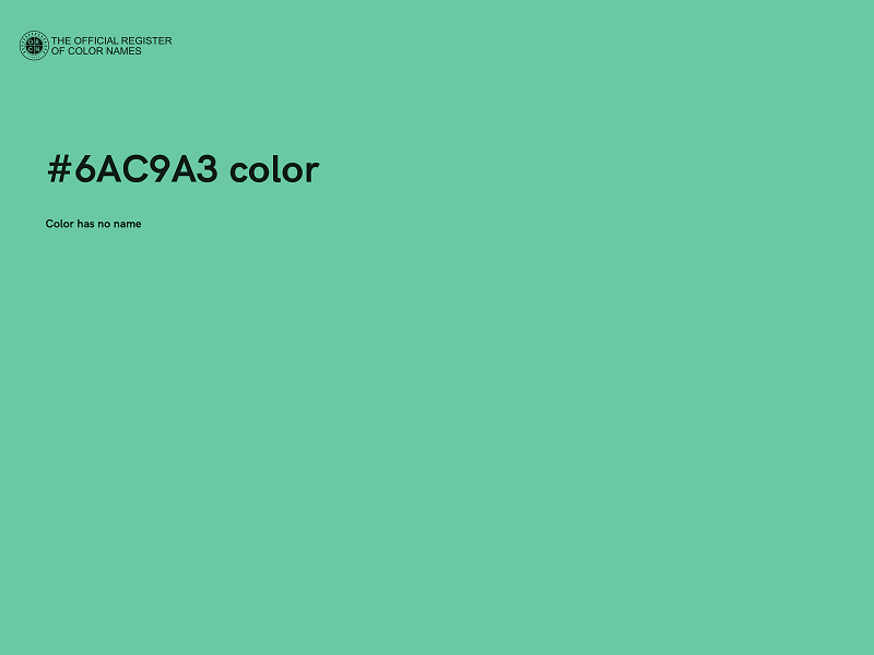 #6AC9A3 color image