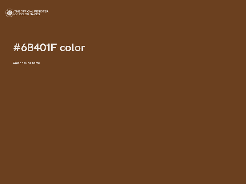 #6B401F color image