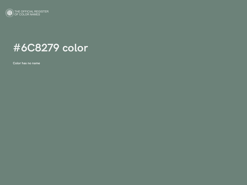 #6C8279 color image