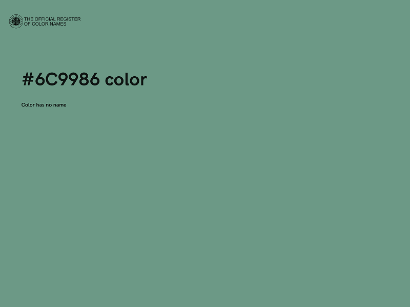 #6C9986 color image