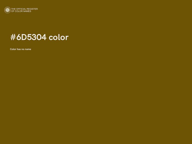 #6D5304 color image
