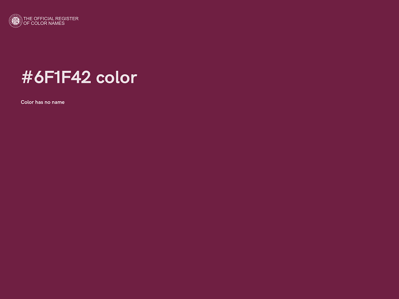 #6F1F42 color image