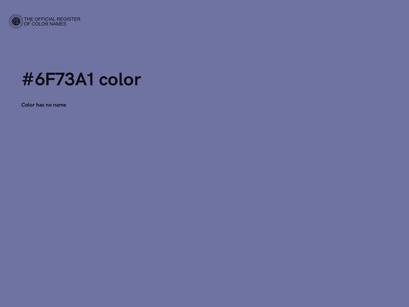 #6F73A1 color image