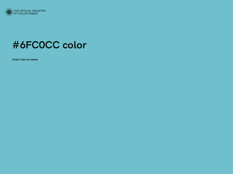 #6FC0CC color image