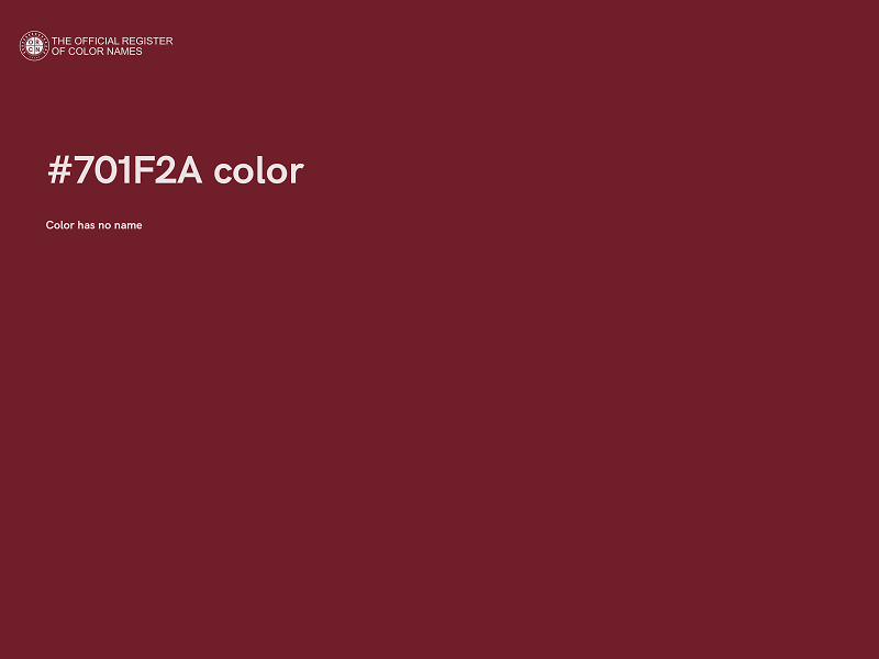 #701F2A color image