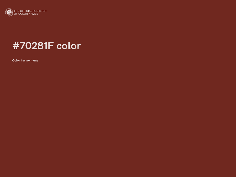 #70281F color image