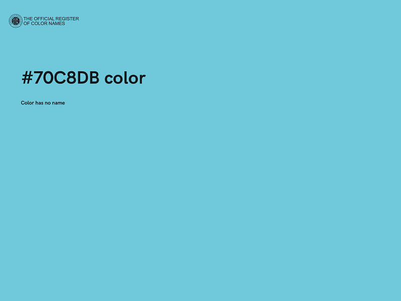 #70C8DB color image
