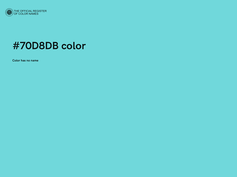 #70D8DB color image