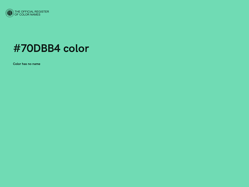 #70DBB4 color image