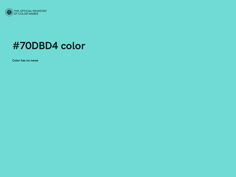 #70DBD4 color image