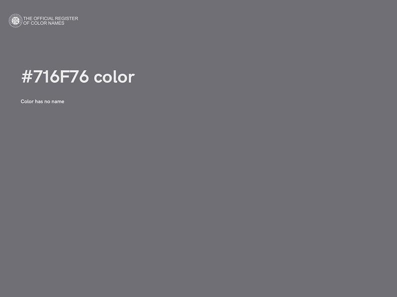 #716F76 color image