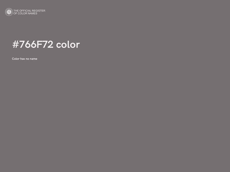 #766F72 color image