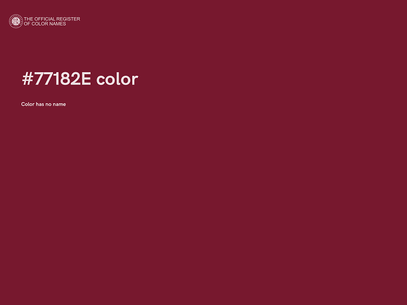 #77182E color image