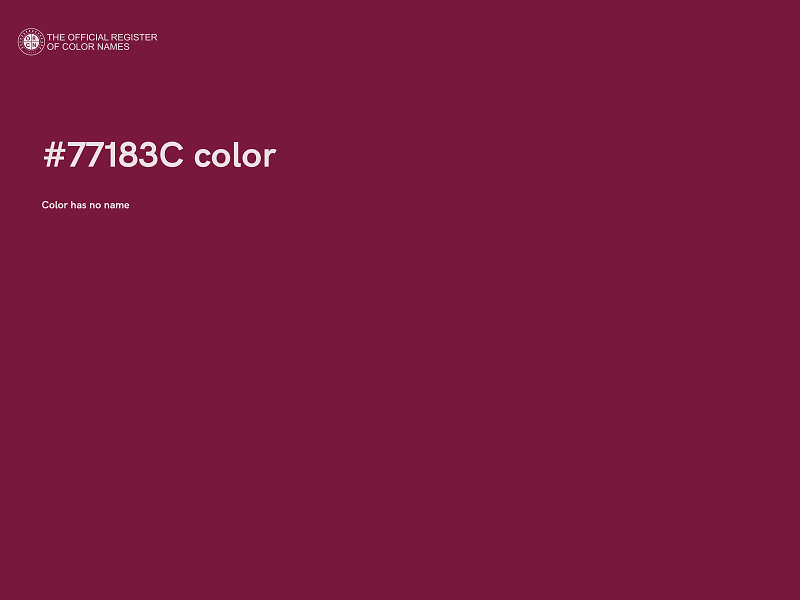 #77183C color image