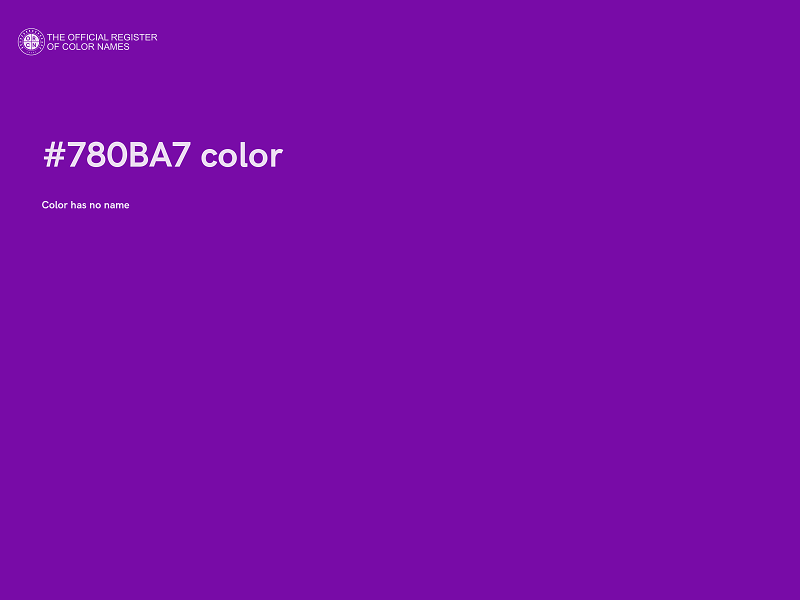 #780BA7 color image