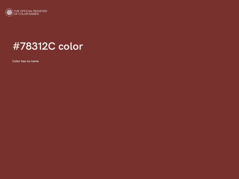 #78312C color image
