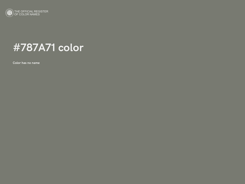 #787A71 color image