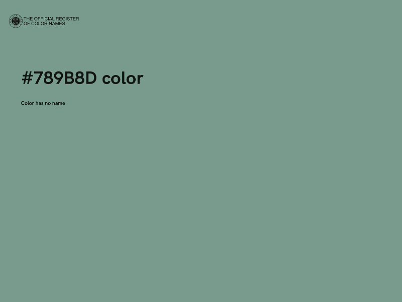 #789B8D color image