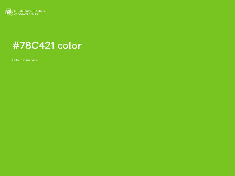 #78C421 color image