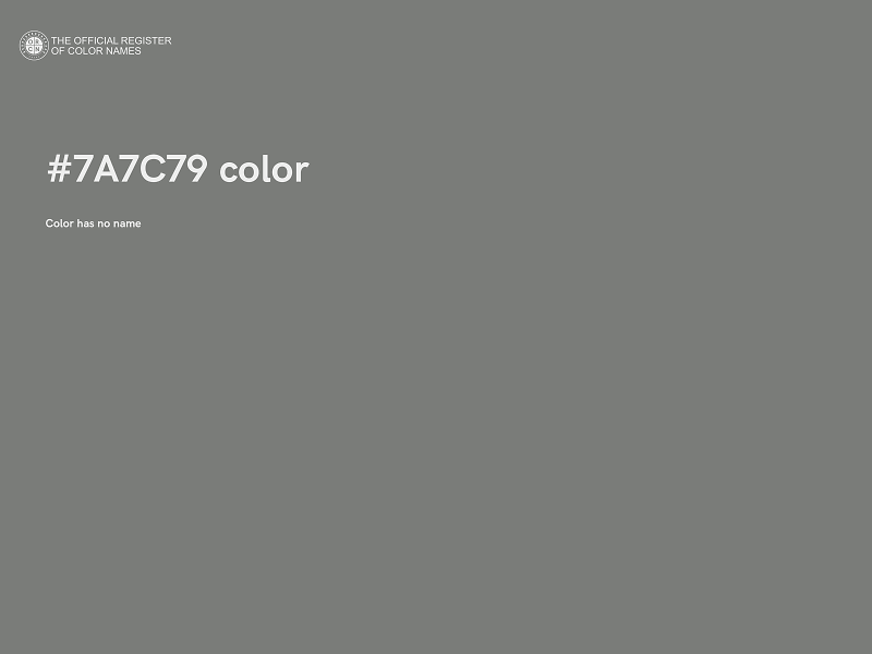 #7A7C79 color image