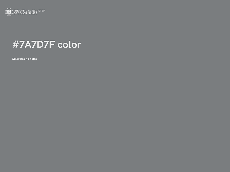 #7A7D7F color image