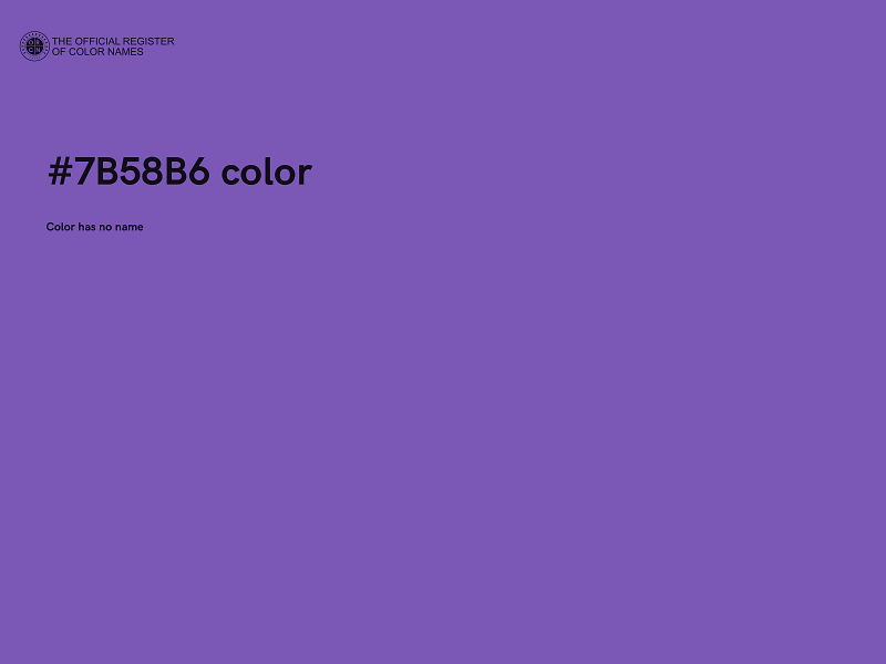 #7B58B6 color image