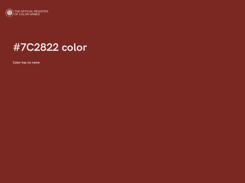 #7C2822 color image