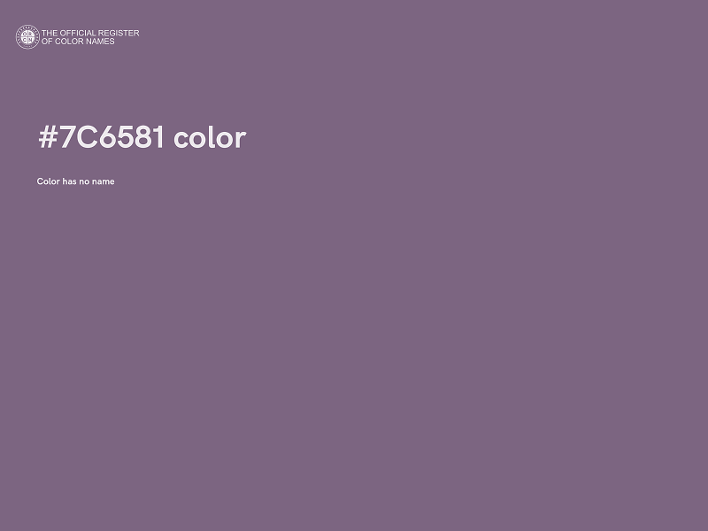 #7C6581 color image