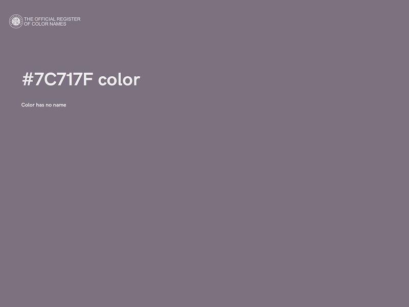 #7C717F color image