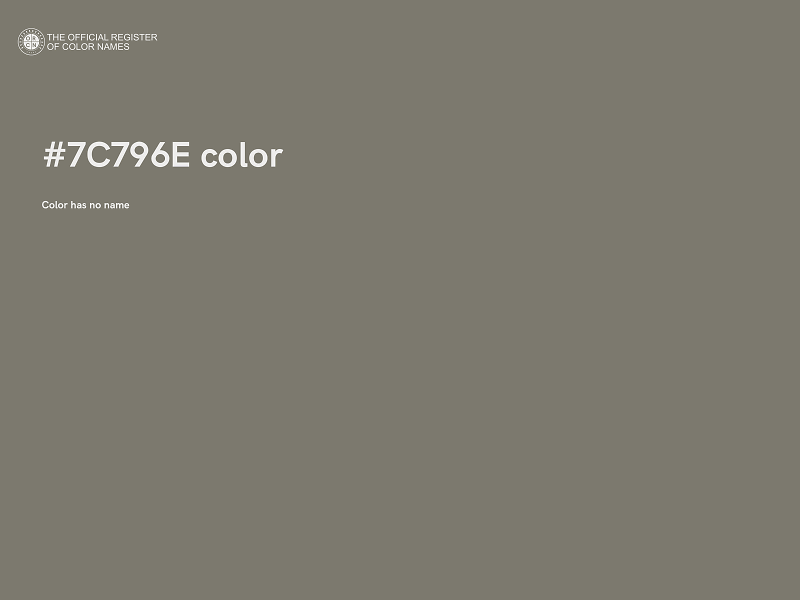 #7C796E color image