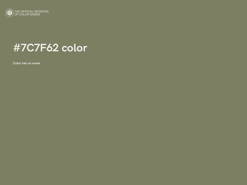 #7C7F62 color image
