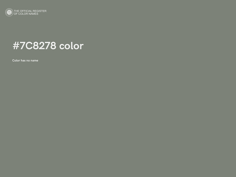 #7C8278 color image
