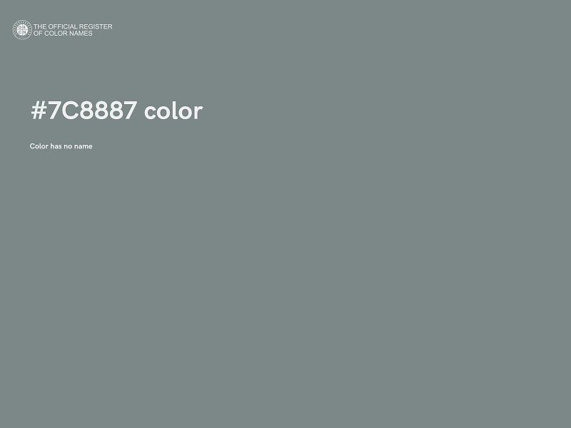 #7C8887 color image