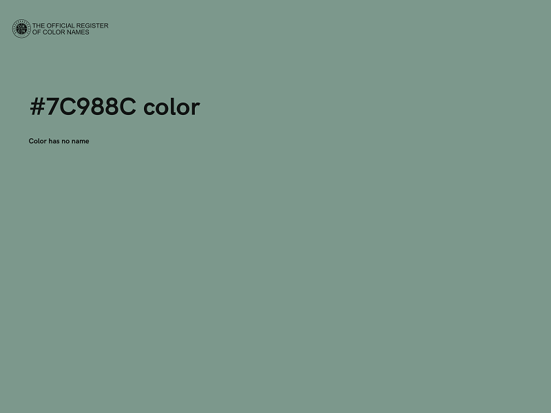 #7C988C color image