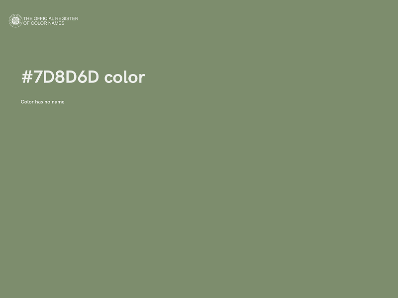 #7D8D6D color image
