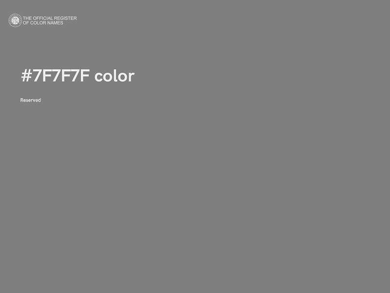 #7F7F7F - Grey color image