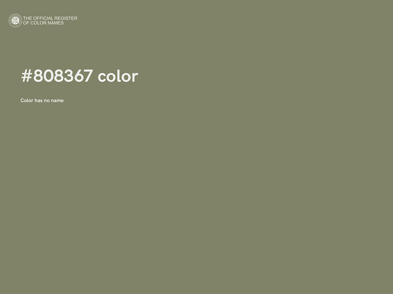 #808367 color image