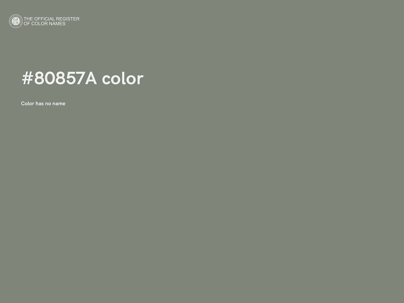 #80857A color image