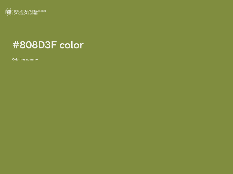 #808D3F color image