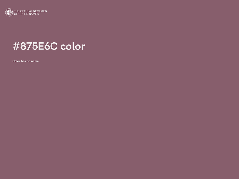 #875E6C color image