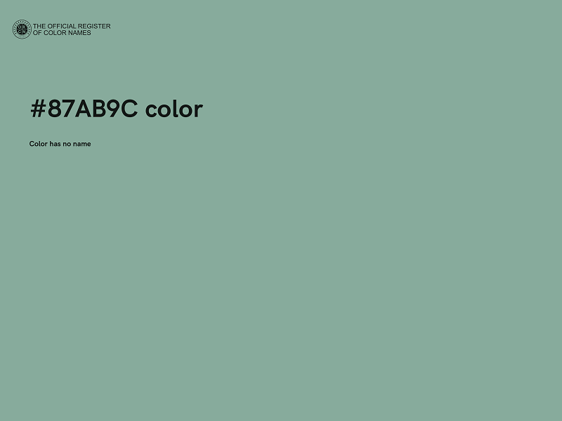 #87AB9C color image