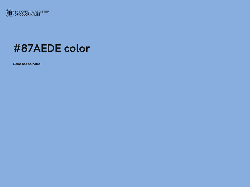 #87AEDE color image