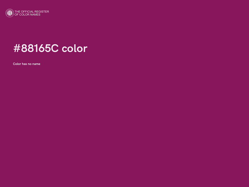 #88165C color image