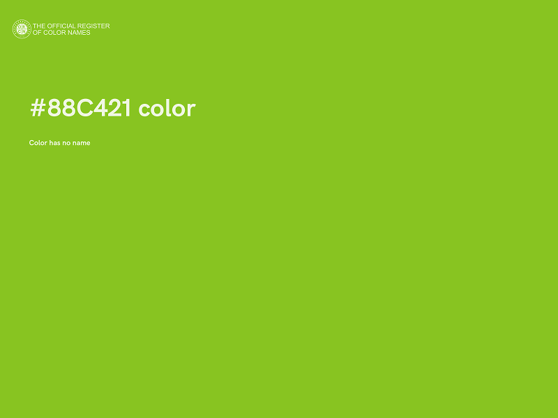 #88C421 color image