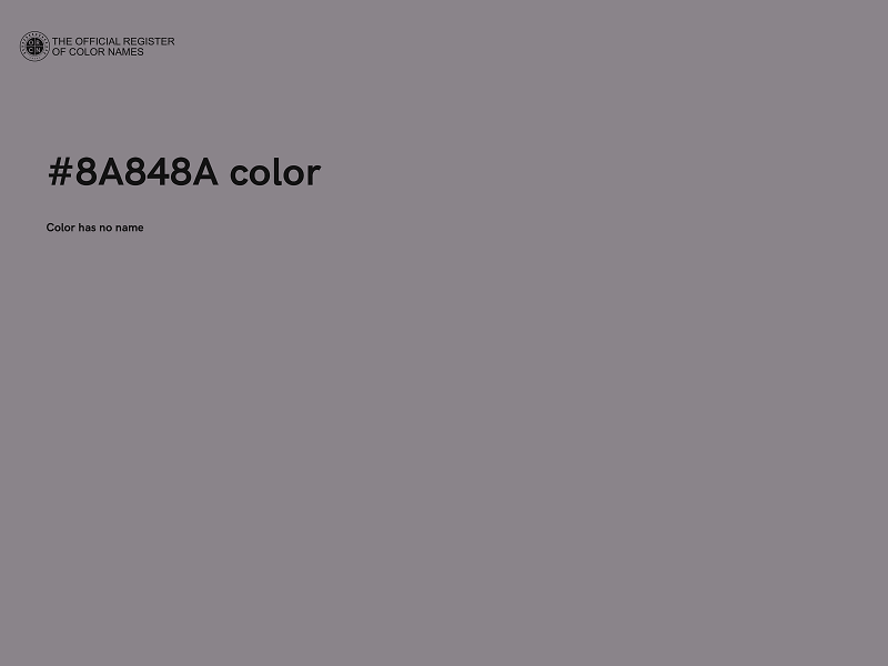 #8A848A color image