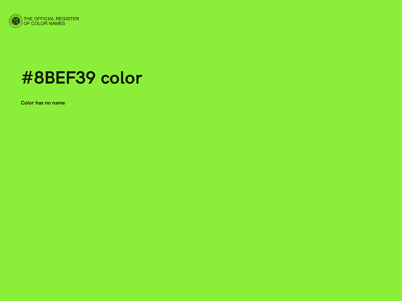 #8BEF39 color image