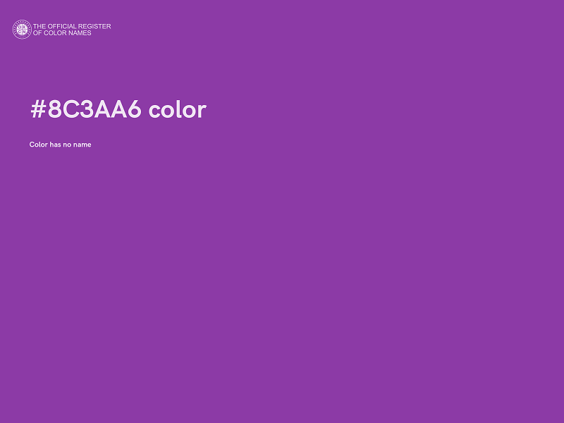 #8C3AA6 color image