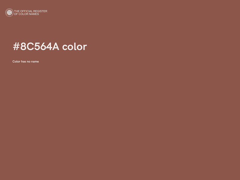 #8C564A color image